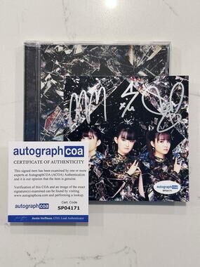 Babymetal Metal Forth AUTOGRAPHED SIGNED CD COA ACOA #7